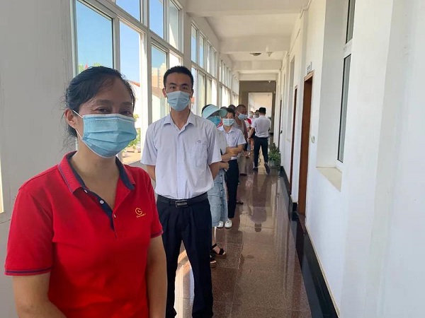 湖北昌利锯片厂家免费为员工做核酸检测 湖北昌利锯片厂家免费为员工做核酸检测